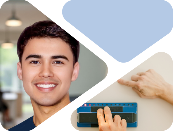 Tulio, a safety technician, searching for a stud to secure child safety solutions