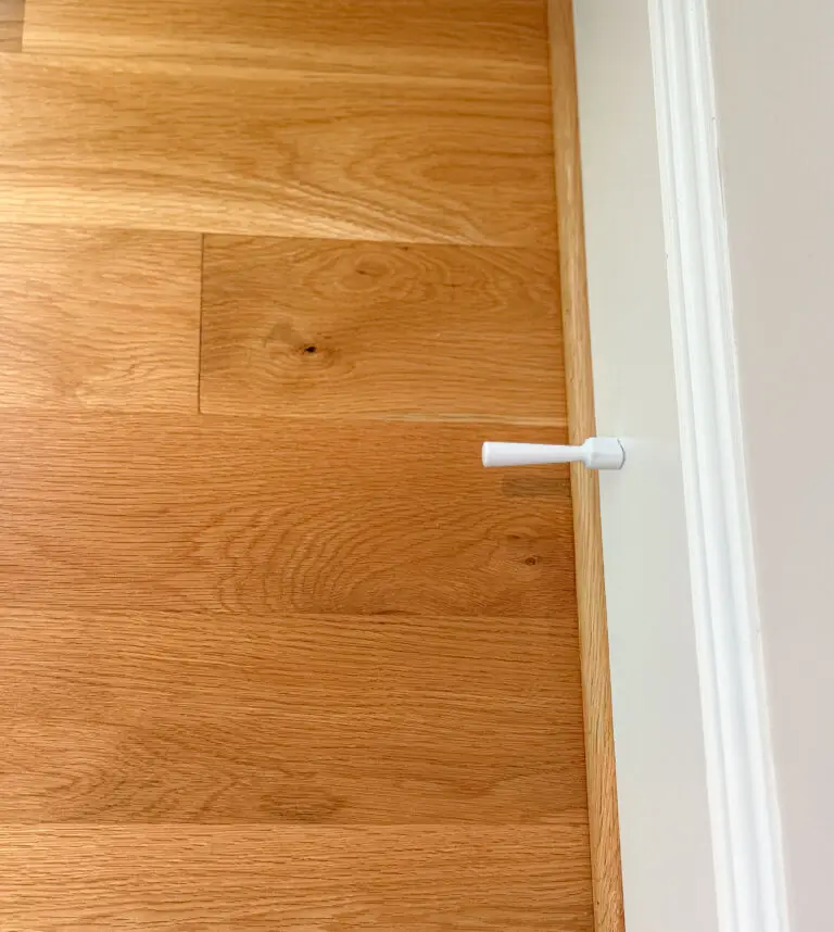 One-piece door stop replacing a spring stop in a bethesda, md home