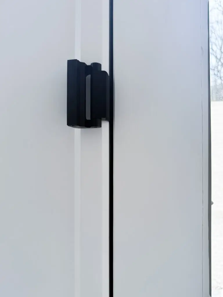 Black door guardian installed on the back door in a maryland home